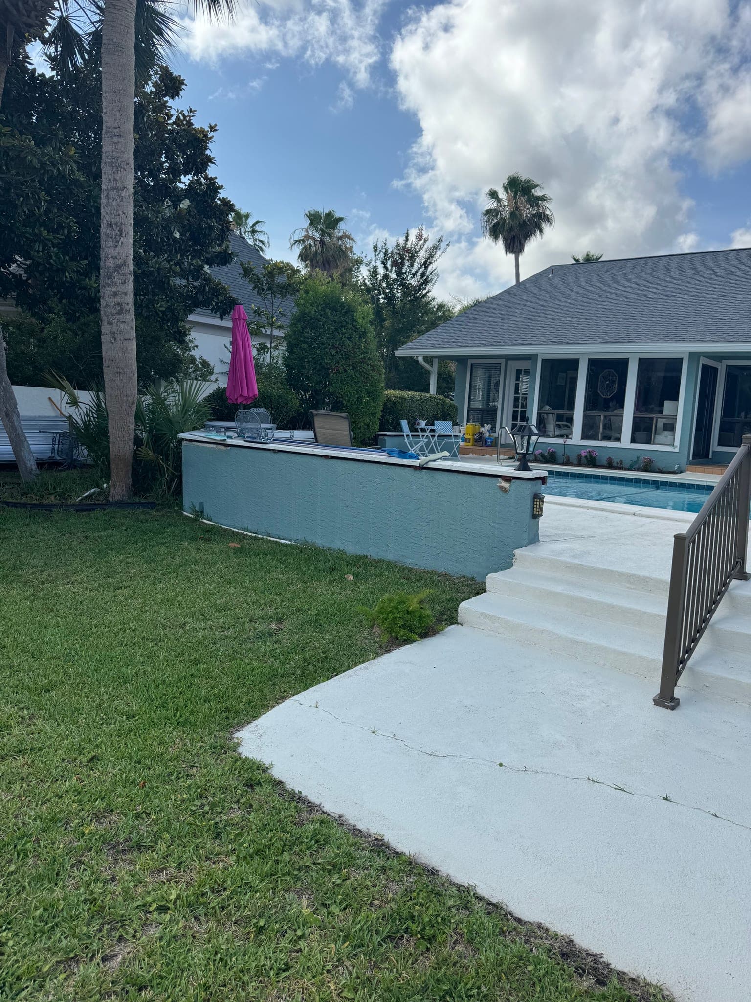 Poolside Wall Cap Replacement